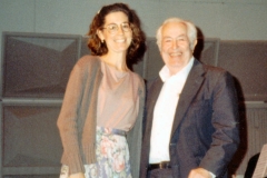 With Julius Baker, 1988